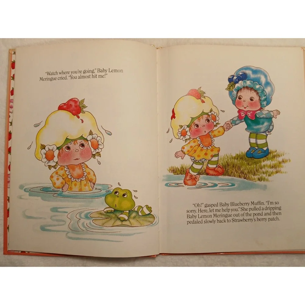 VTG 1984 Baby Strawberry‎ Shortcake THE Strawberryland Choo Choo HARDCOVER BOOK